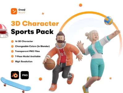 3D Character Sports Pack